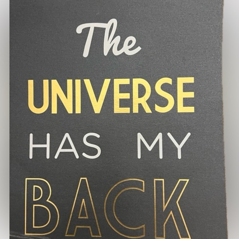 Spiritual Gangster “The Universe Has My Back” Embossed Wall Art